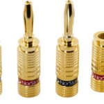 Vergoldete Lautsprecherstecker Norstone